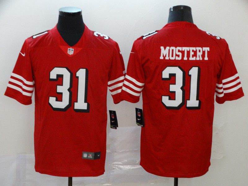 Men San Francisco 49ers #31 Mostert Red New Nike Vapor Untouchable Limited NFL Jersey->san francisco 49ers->NFL Jersey